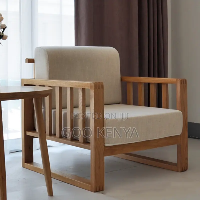 Outdoor Sofa; Contemporary 5-Seater Wooden Lounge Chair
