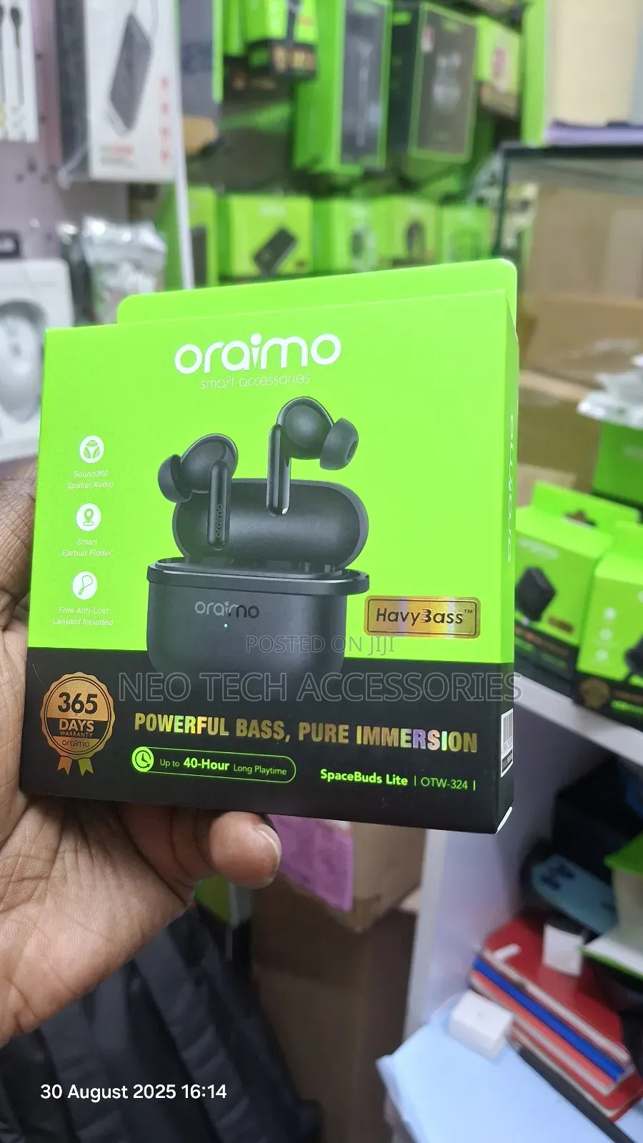 Oraimo Spacebuds Lite With Free Lanyard Otw-324