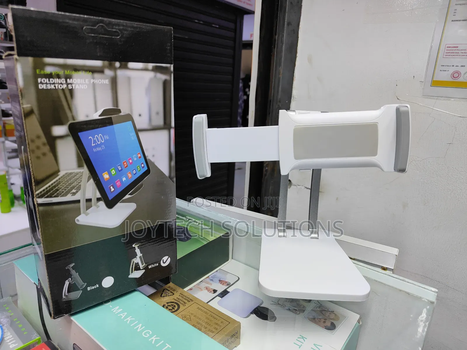 Lisen Tablet Stand for iPad Stand Holder Desk, Foldable Home Office .