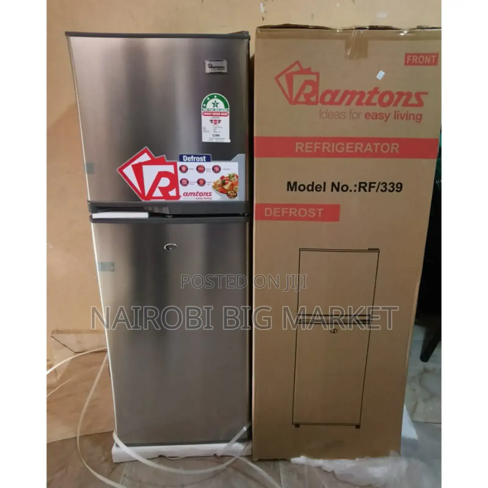 New Model Ramtoms Rf/339 Double Door Fridge Rt#34