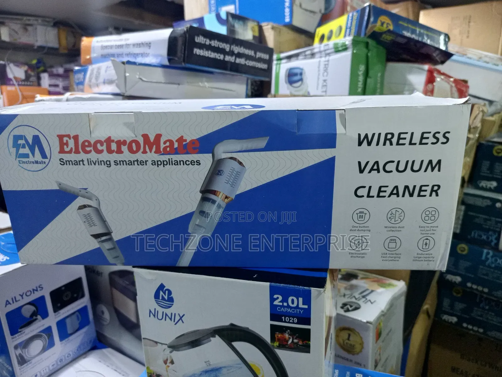 Electromate Wireless Vacuum Cleaner for Wet and Dry Cleaning 