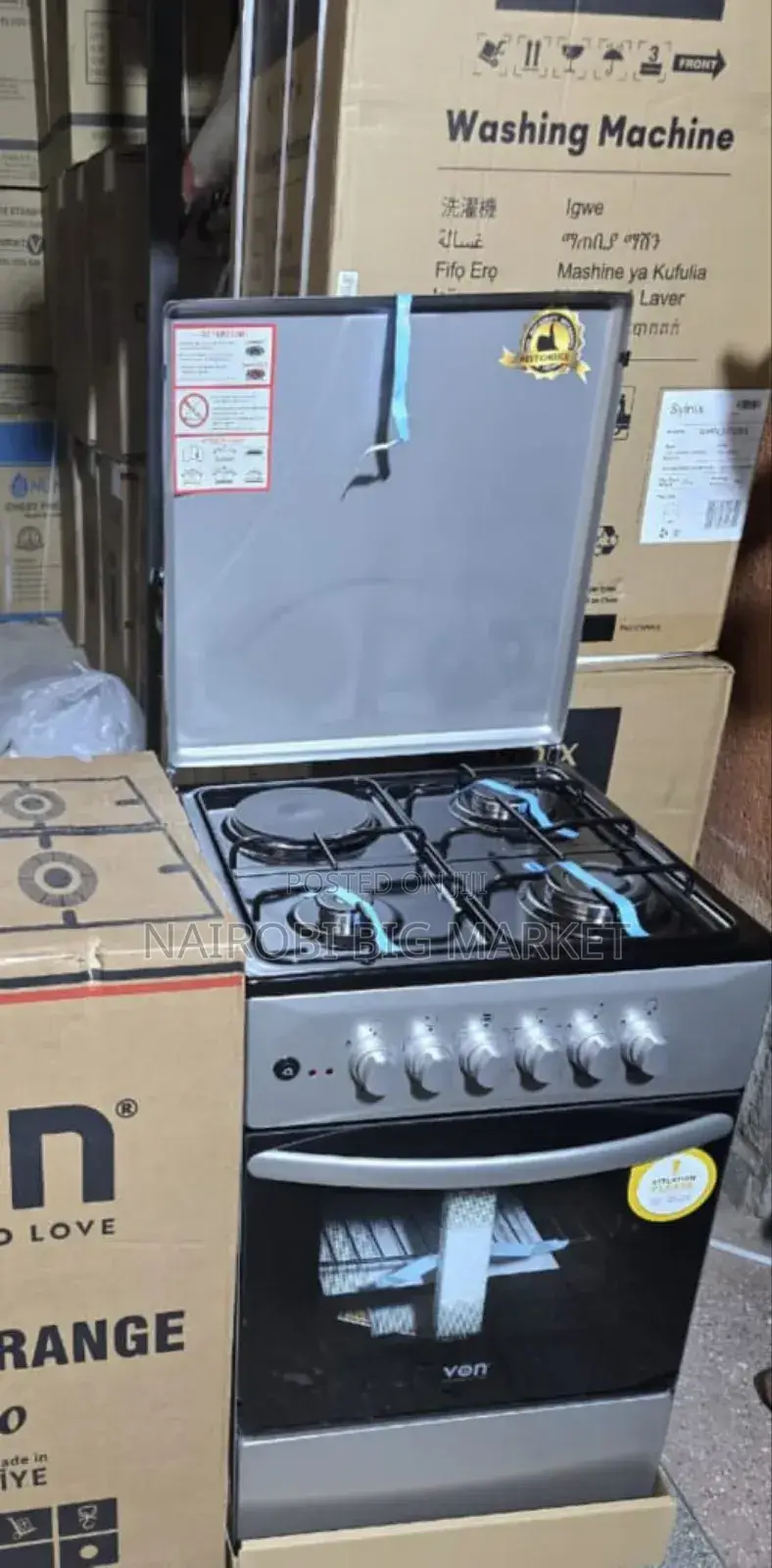 Gas Range 50 by 60 Von Standing Cooker