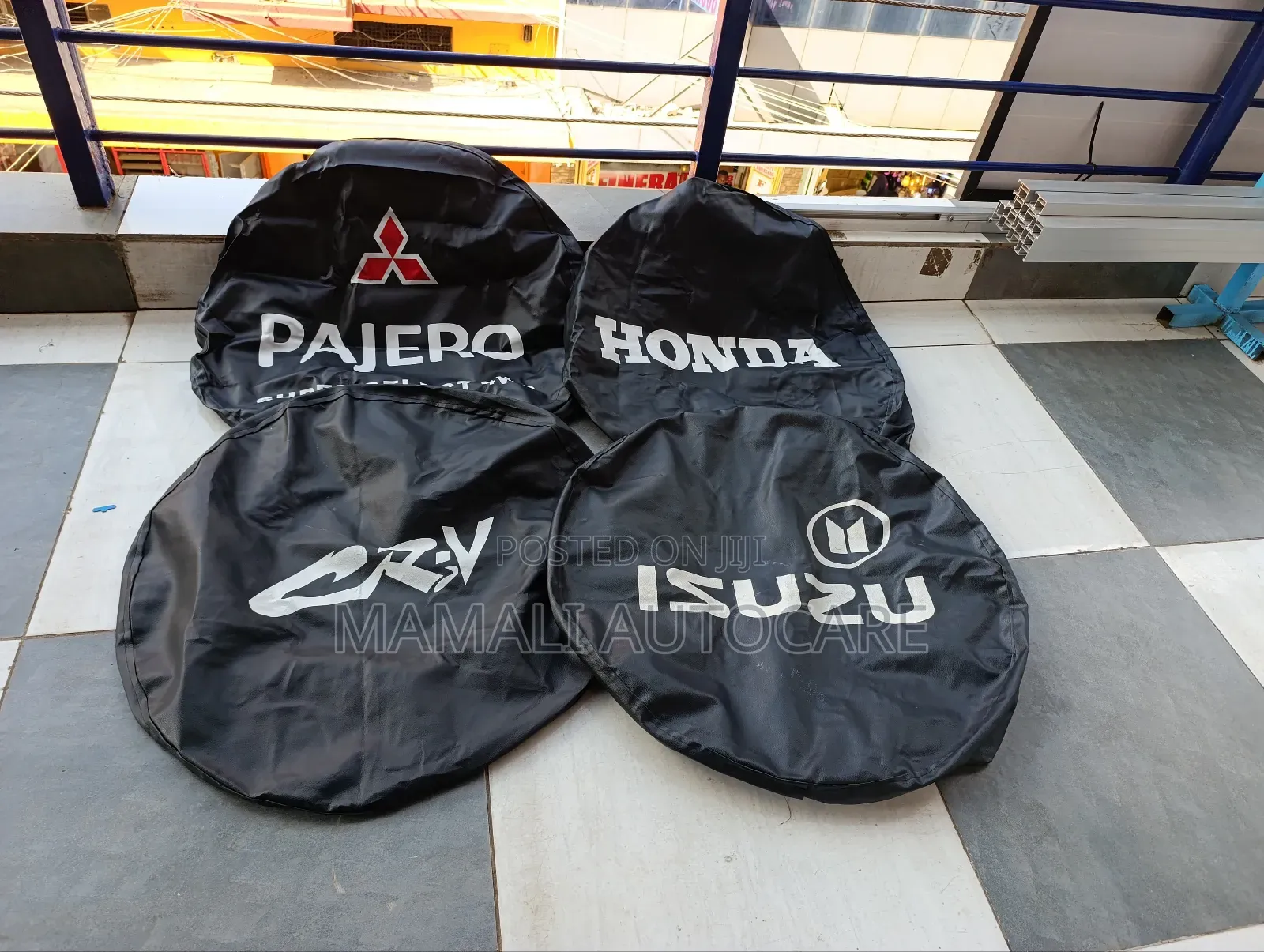 Branded PVC Spare Tyre Wheel Covers Universal Dustproof Protector