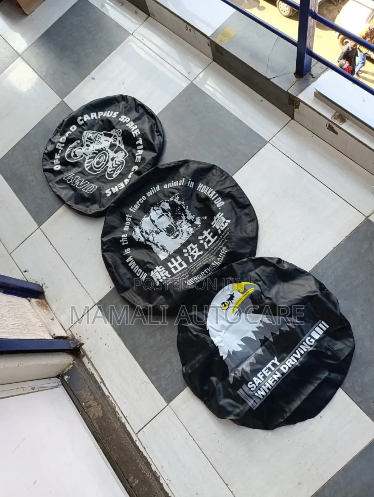 PVC Branded Spare Tyre Wheel Cover Universal Fit Waterproof