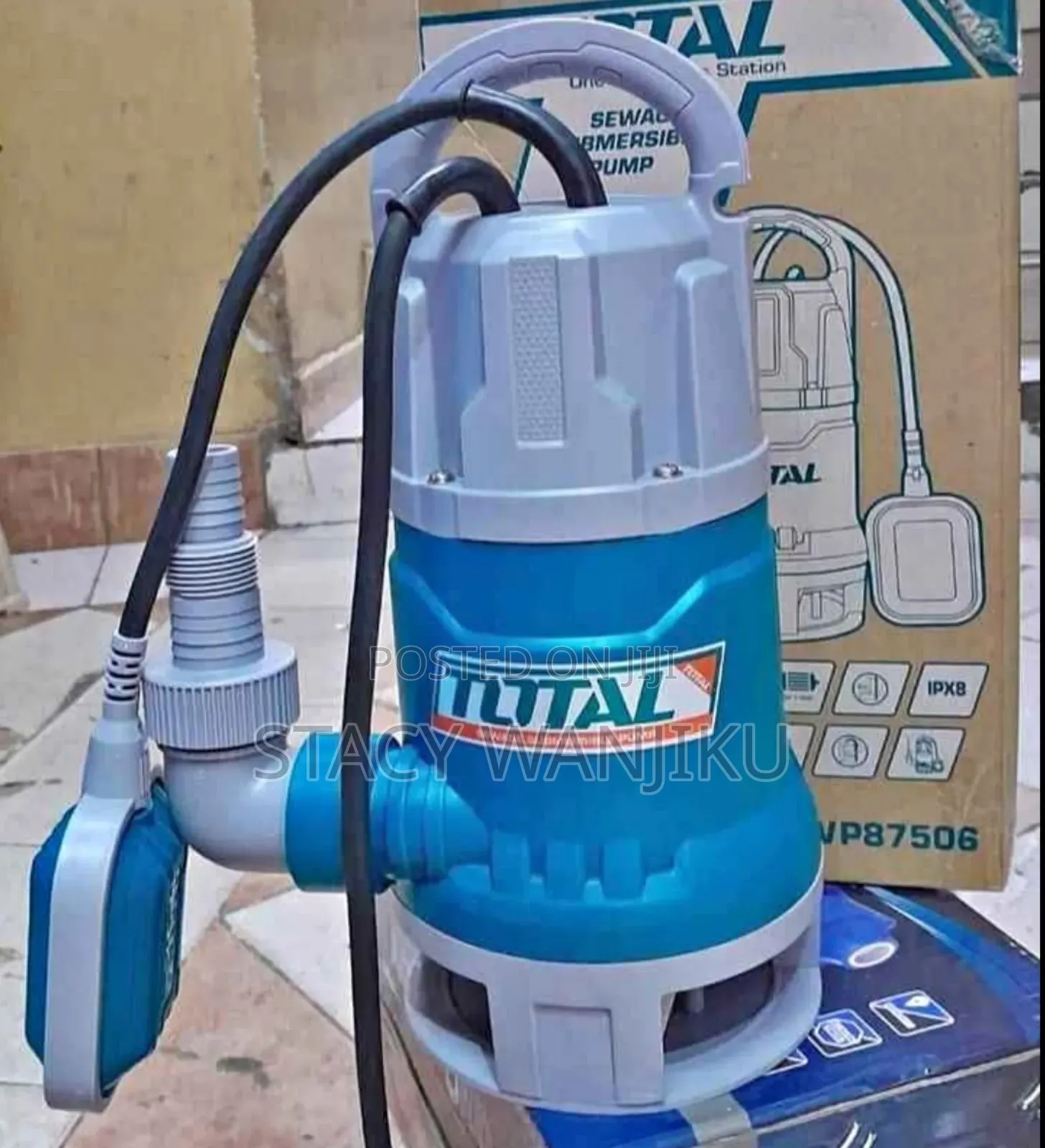 1hp Electric Submersible Sewage Pump 18m Max Head
