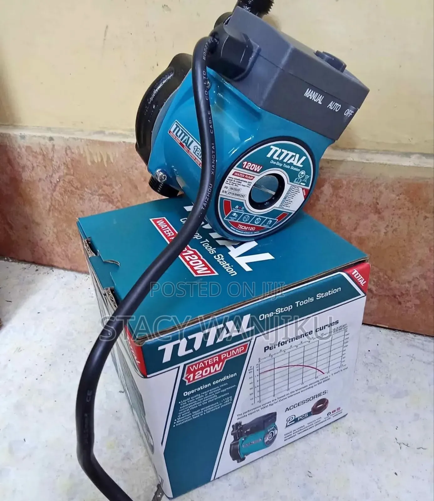 Total Silent Water Pump 120w 8m Head 23l/Min/ Circulation Pump