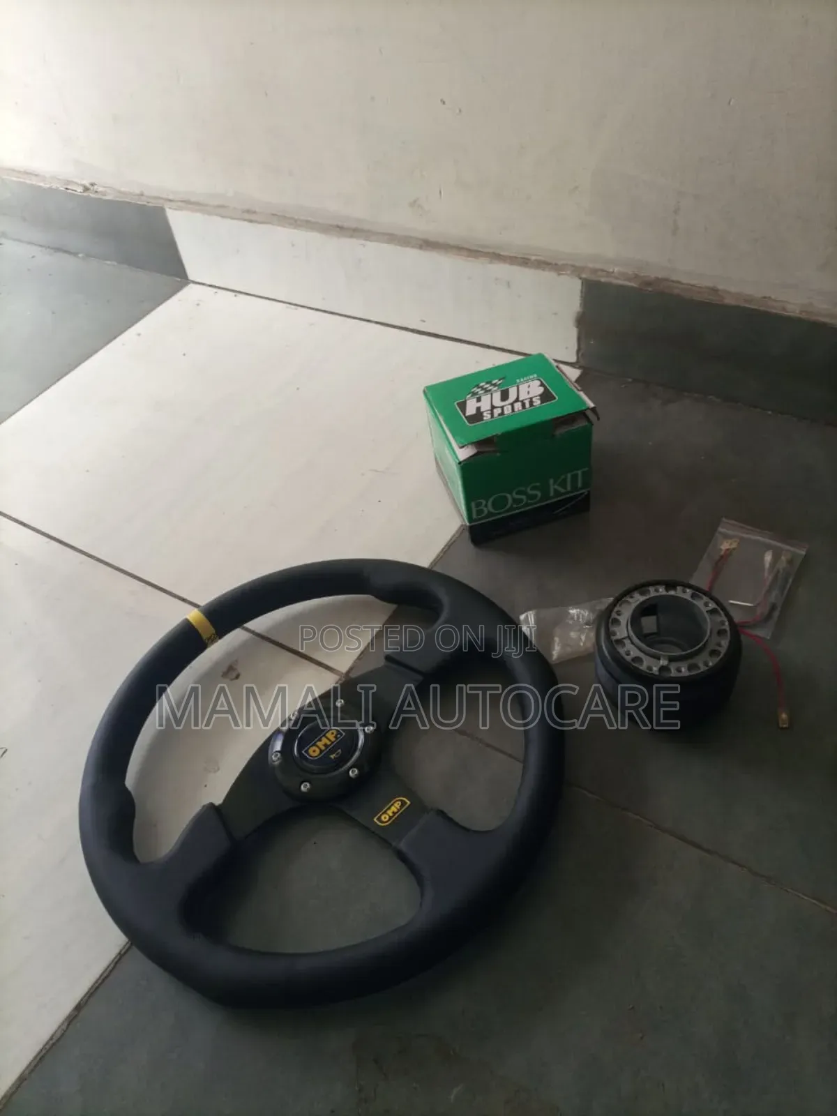 Racing Omp Sport Steering Wheel With Boss Kit Adaptor (Universal)