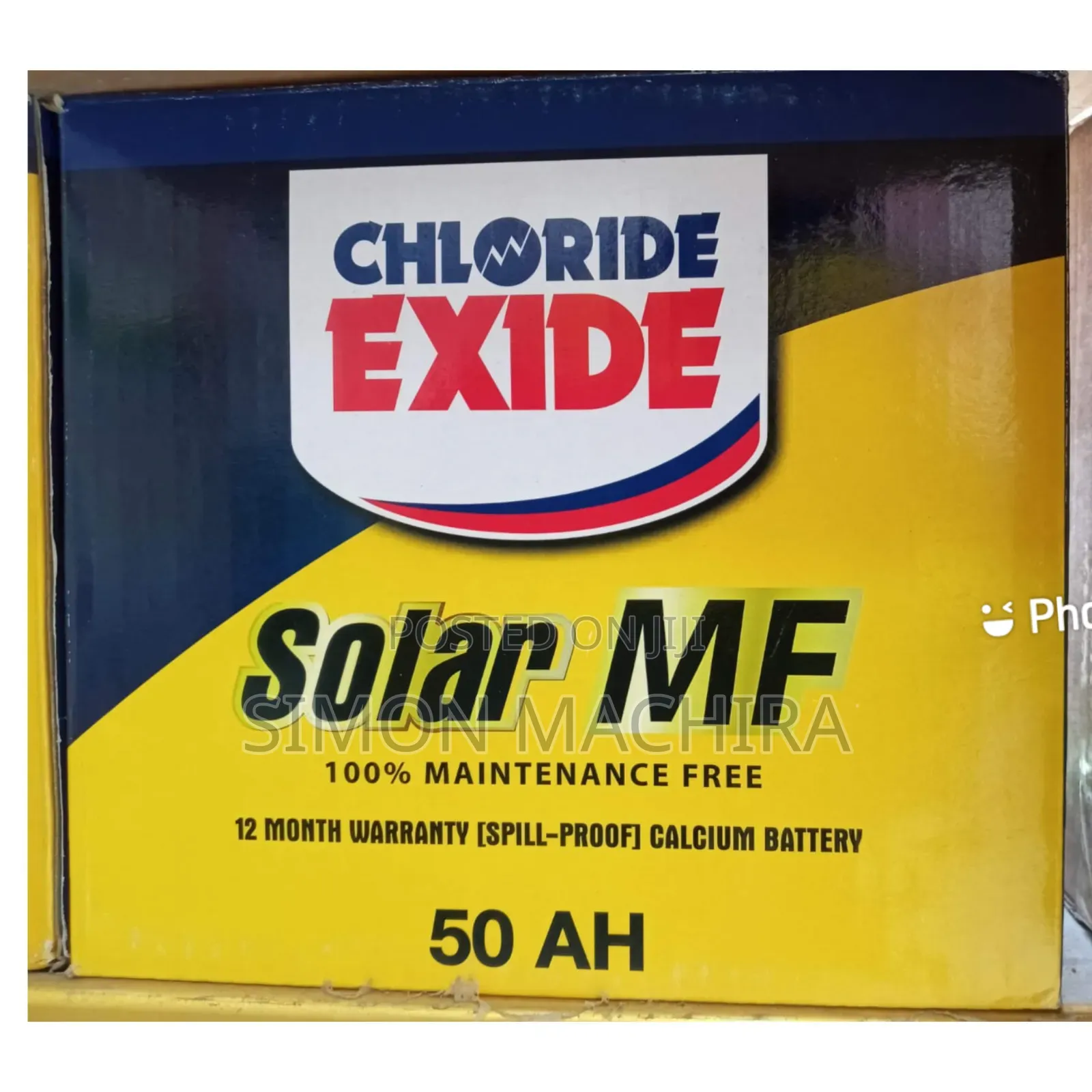 Chloride Exide 50ah Mf Solar Battery