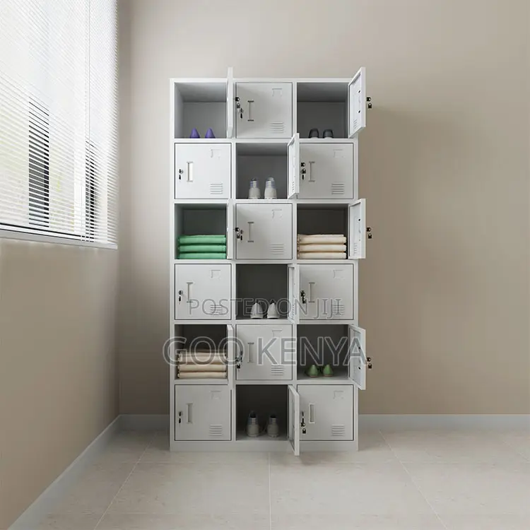 Office Cabinet; 15 Door Metal Steel Locker Storage Cabinet