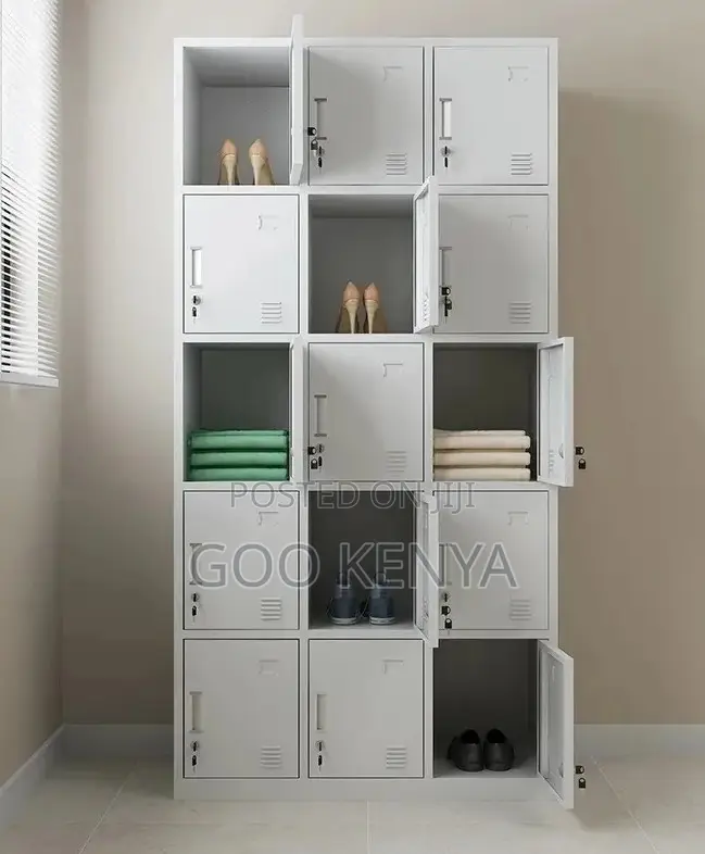 Office Cabinet; 15 Door Metal Steel Locker Storage Cabinet