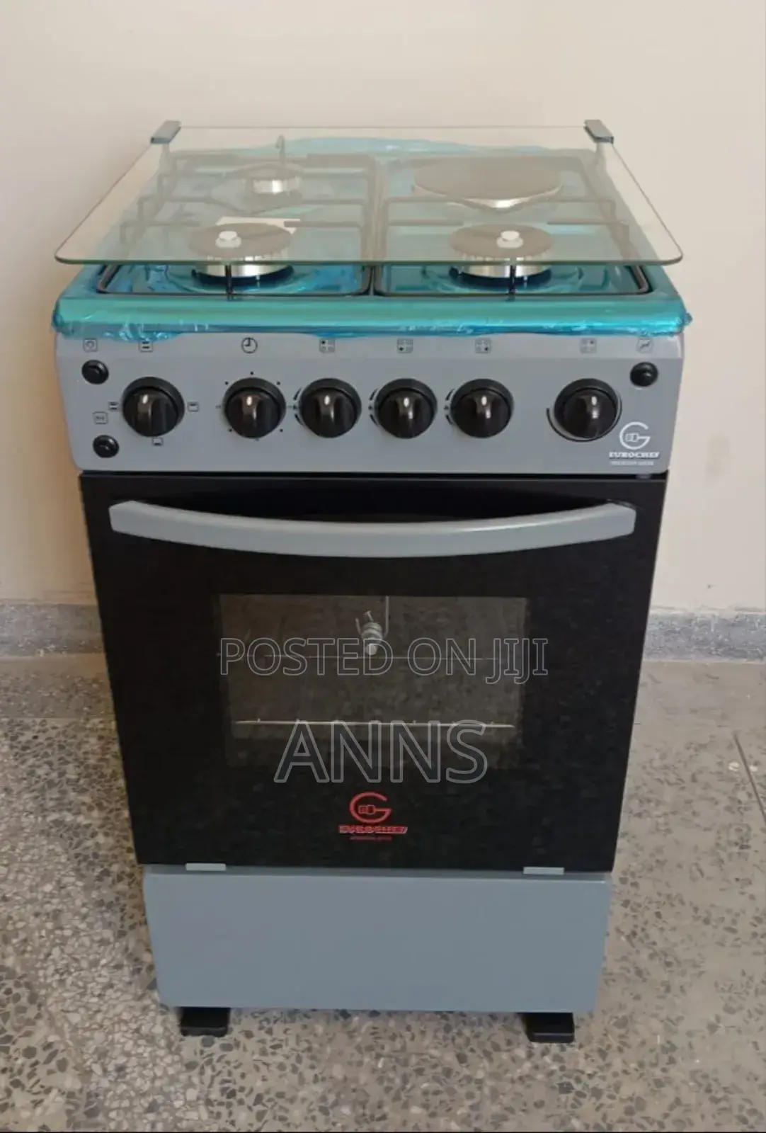 Eurochef Free Standing 3 Gas Burner +1 Electric Cooker Available