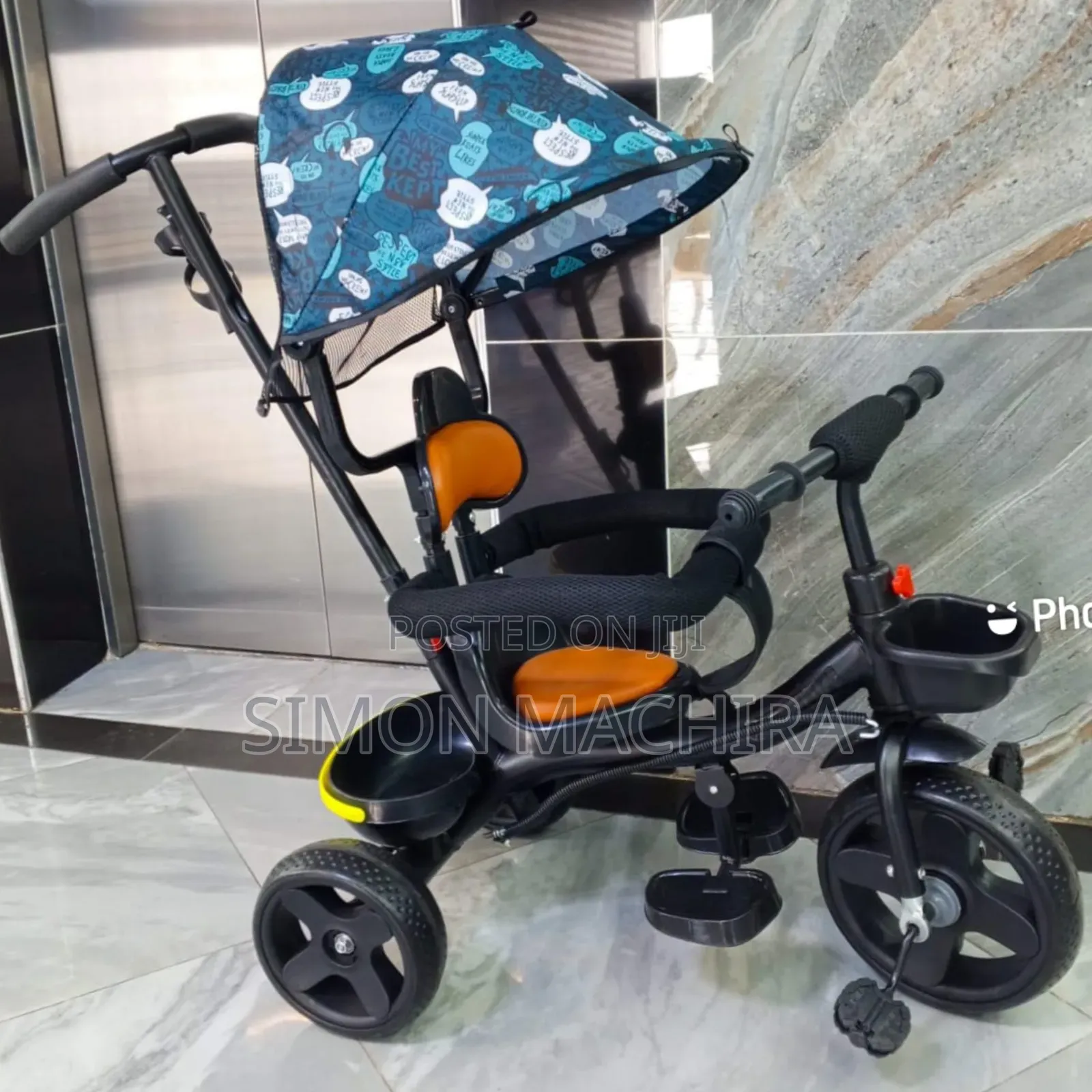 Push Tricycle With Detachable Handle