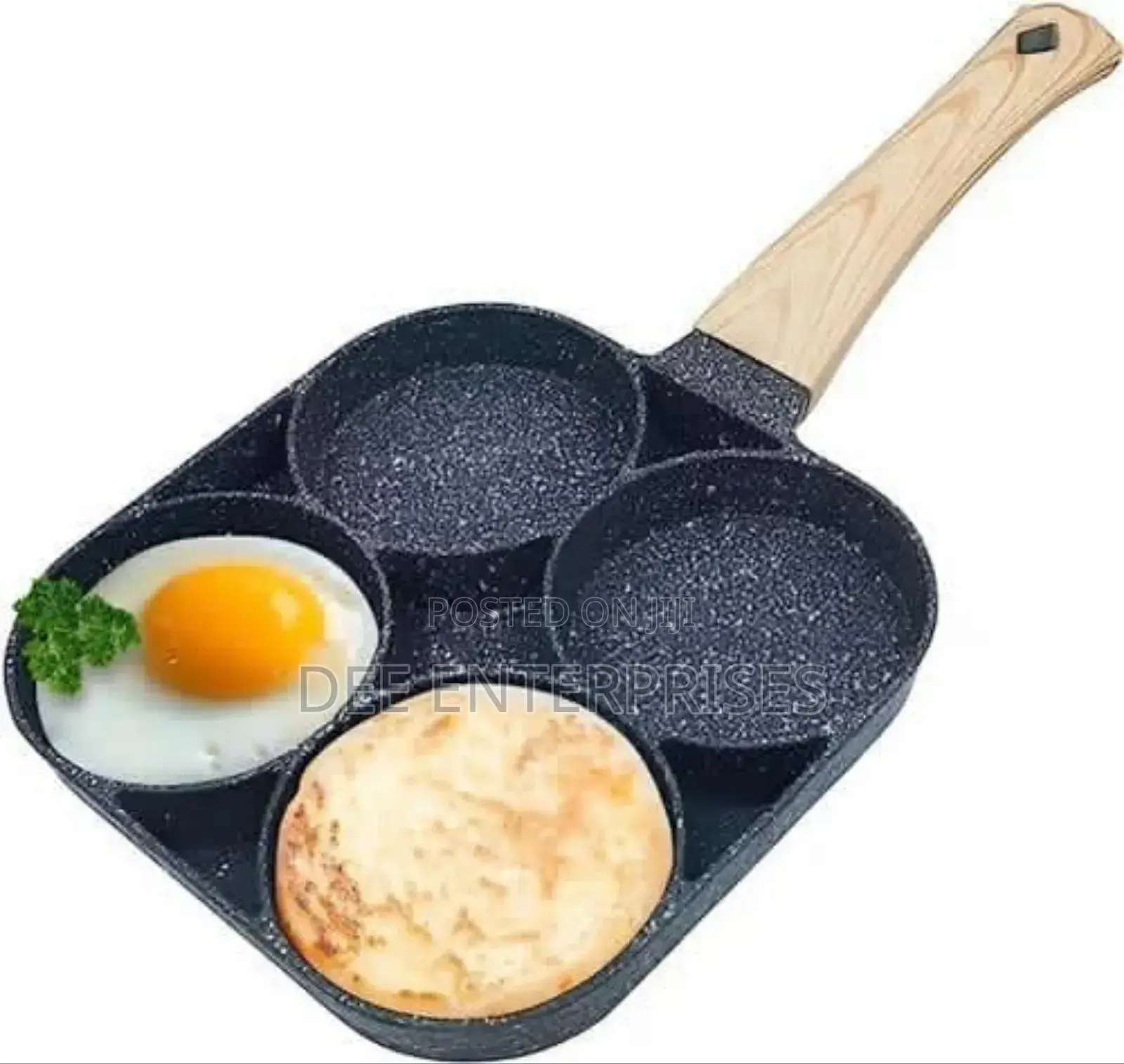Heavy Granite Non~Stick 3 Slot or 4 Slot Pan Cake /Egg Pan