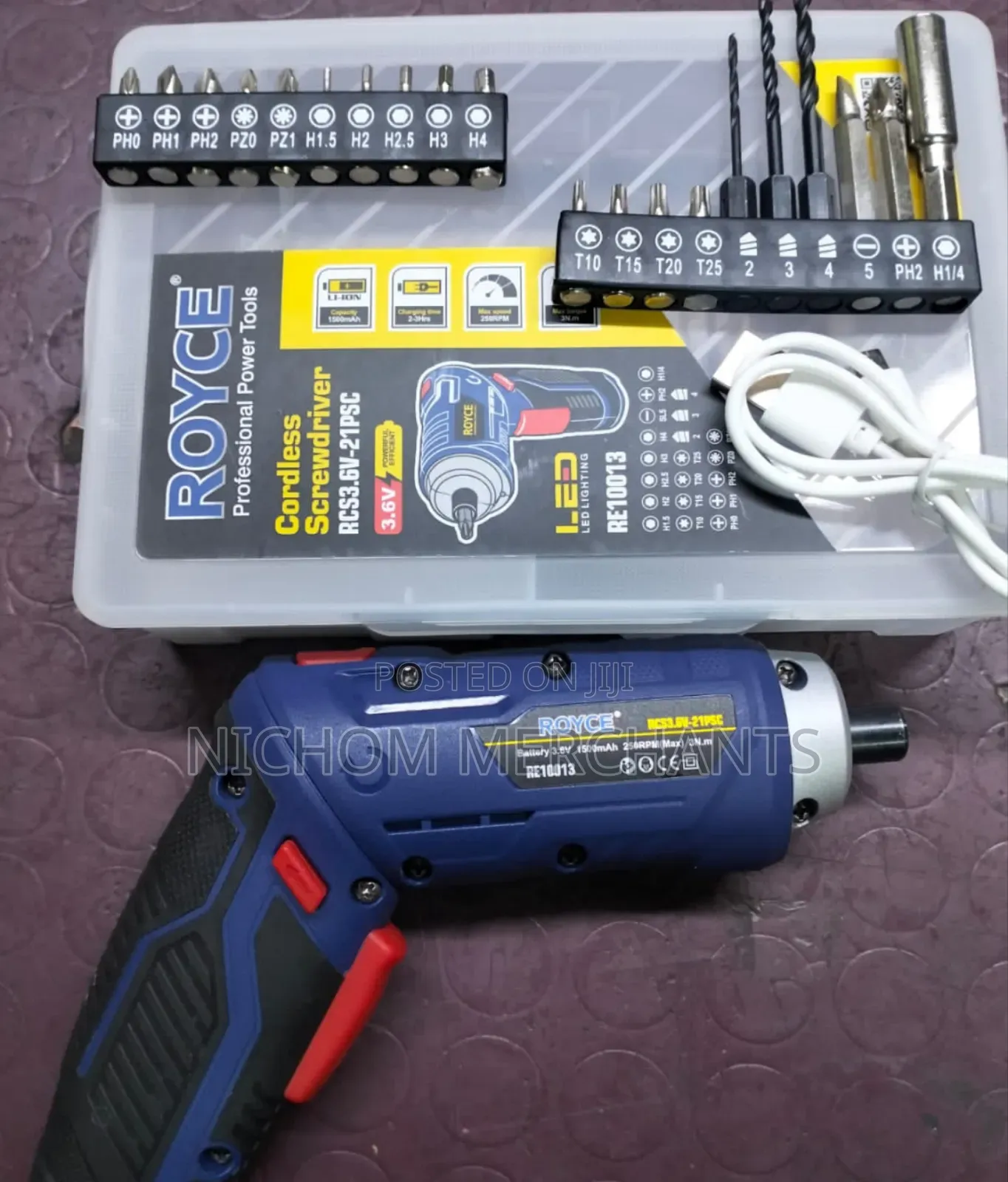 Royce 3.6v Cordless Screwdriver/Royce Electric Screwdriver