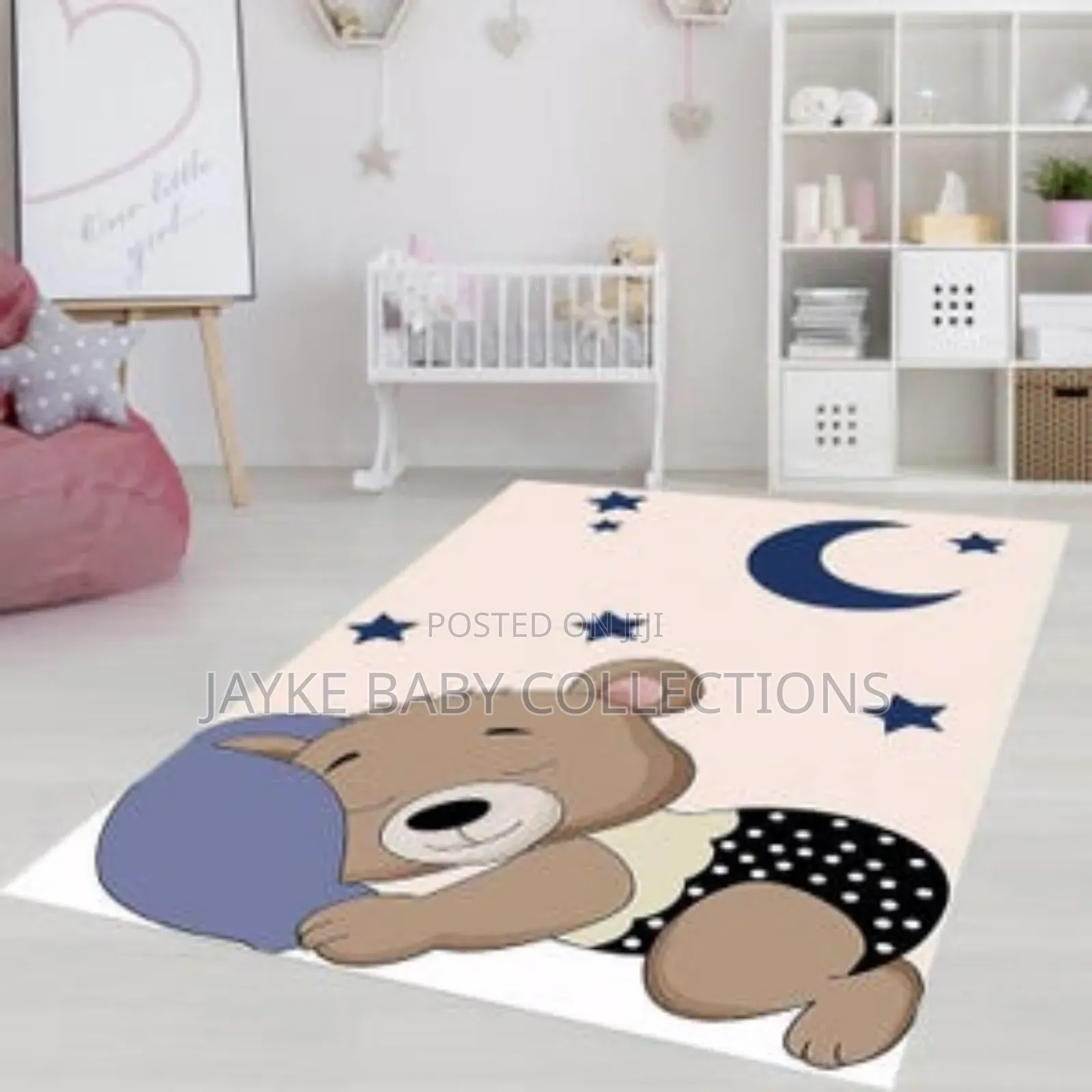 Kids Bedroom Nursery Rug 160x100cm Non-Slip