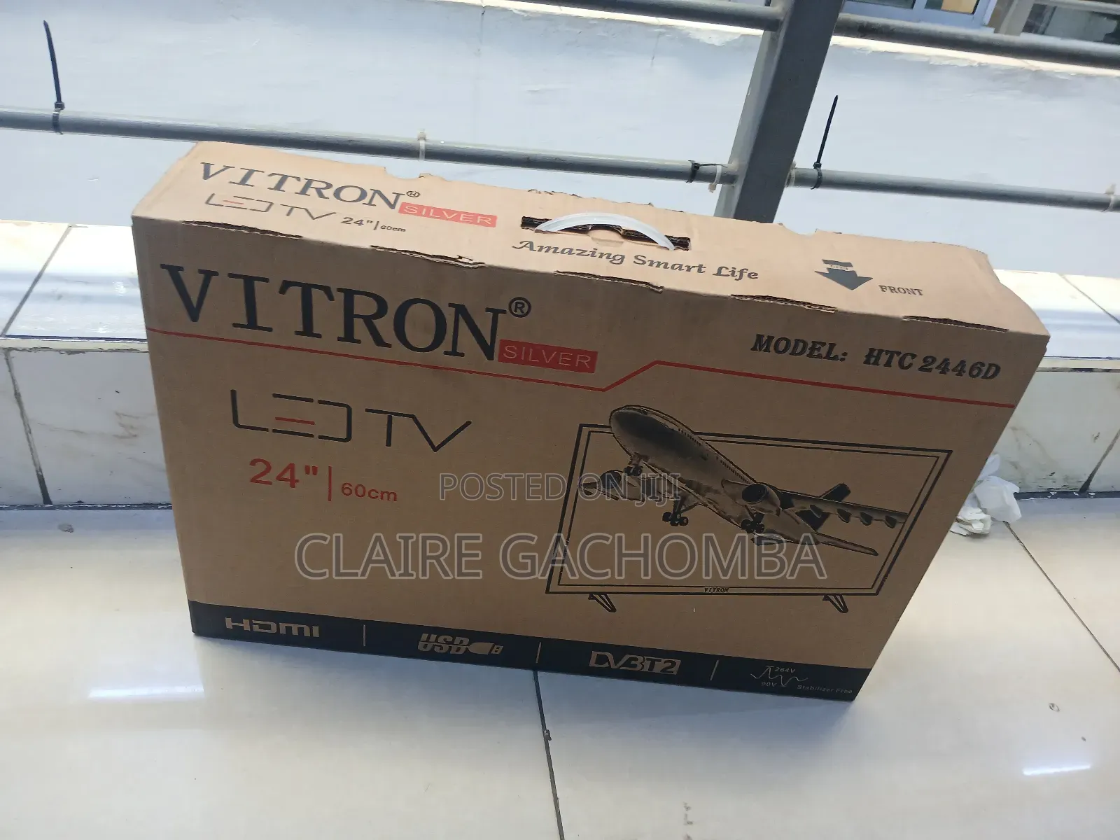 Vitron 24"Inches Digital Tv Inbuilt Decoder-Usb/Hdmi Ports Ac/Dc