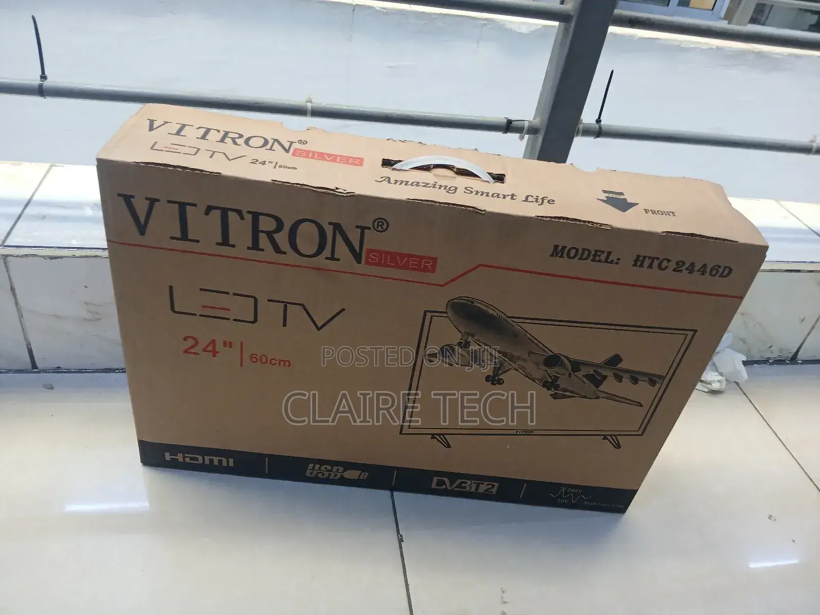 Vitron 24"Inches Digital Tv Inbuilt Decoder-Usb/Hdmi Ports Ac/Dc