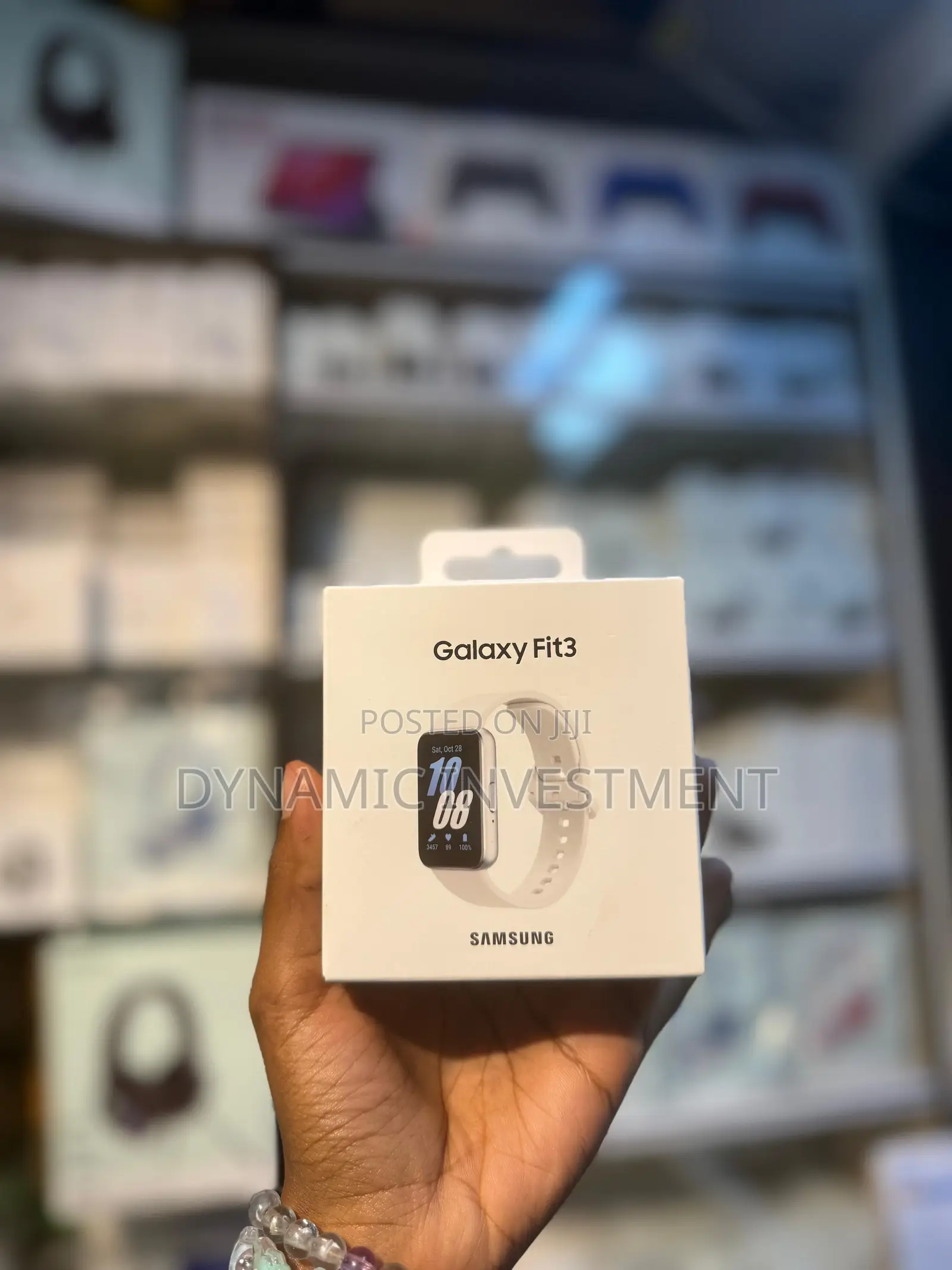 Samsung Galaxy Fit 3 Amoled Display Smart Watch 100+ Watchfaces-Silver