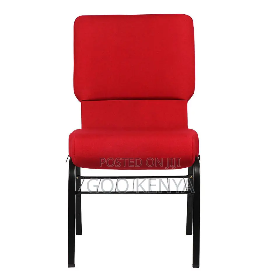 Outdoor Chair; Interlocking Auditorium Chair With Padded Seat