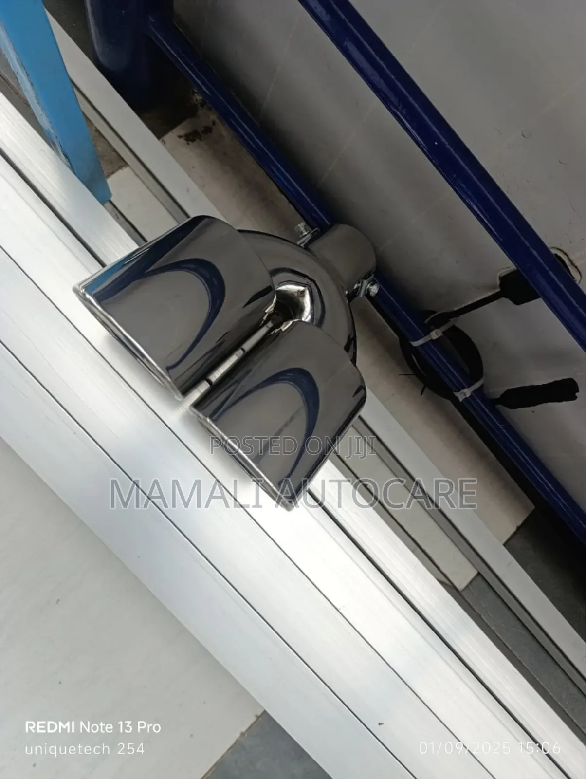 Double Tip Universal Exhaust Extension Stylish Chrome Finish