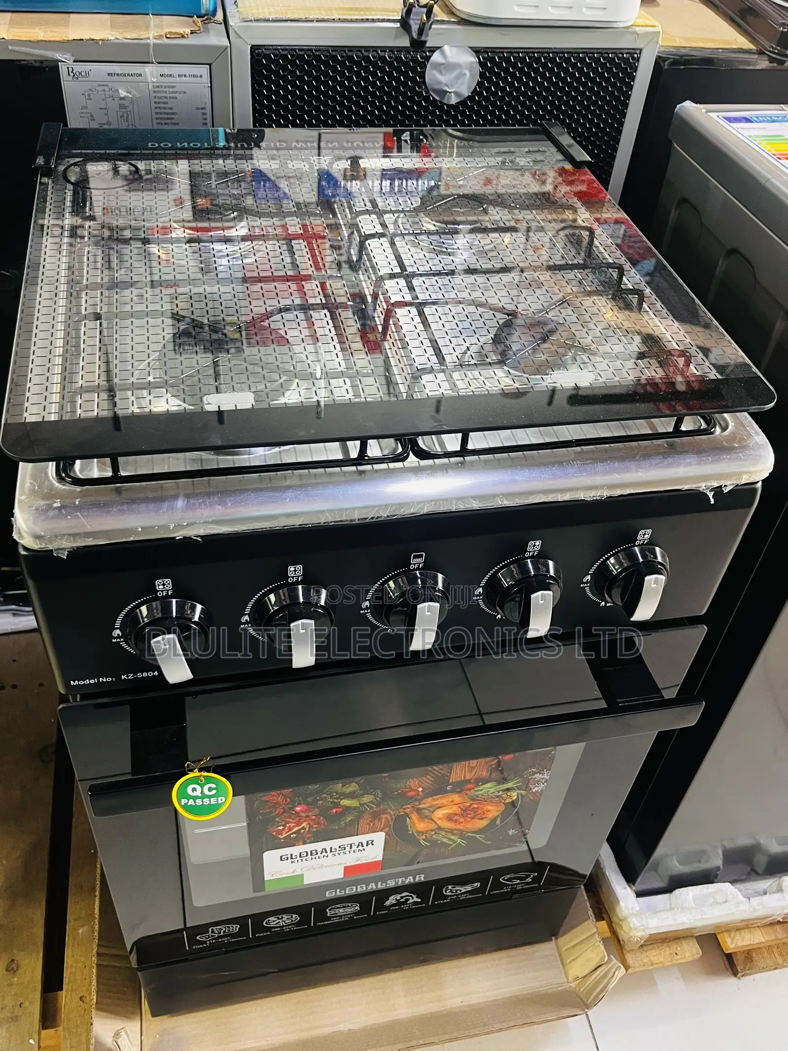 Global Star 4-Burner Gas Cooker and Oven