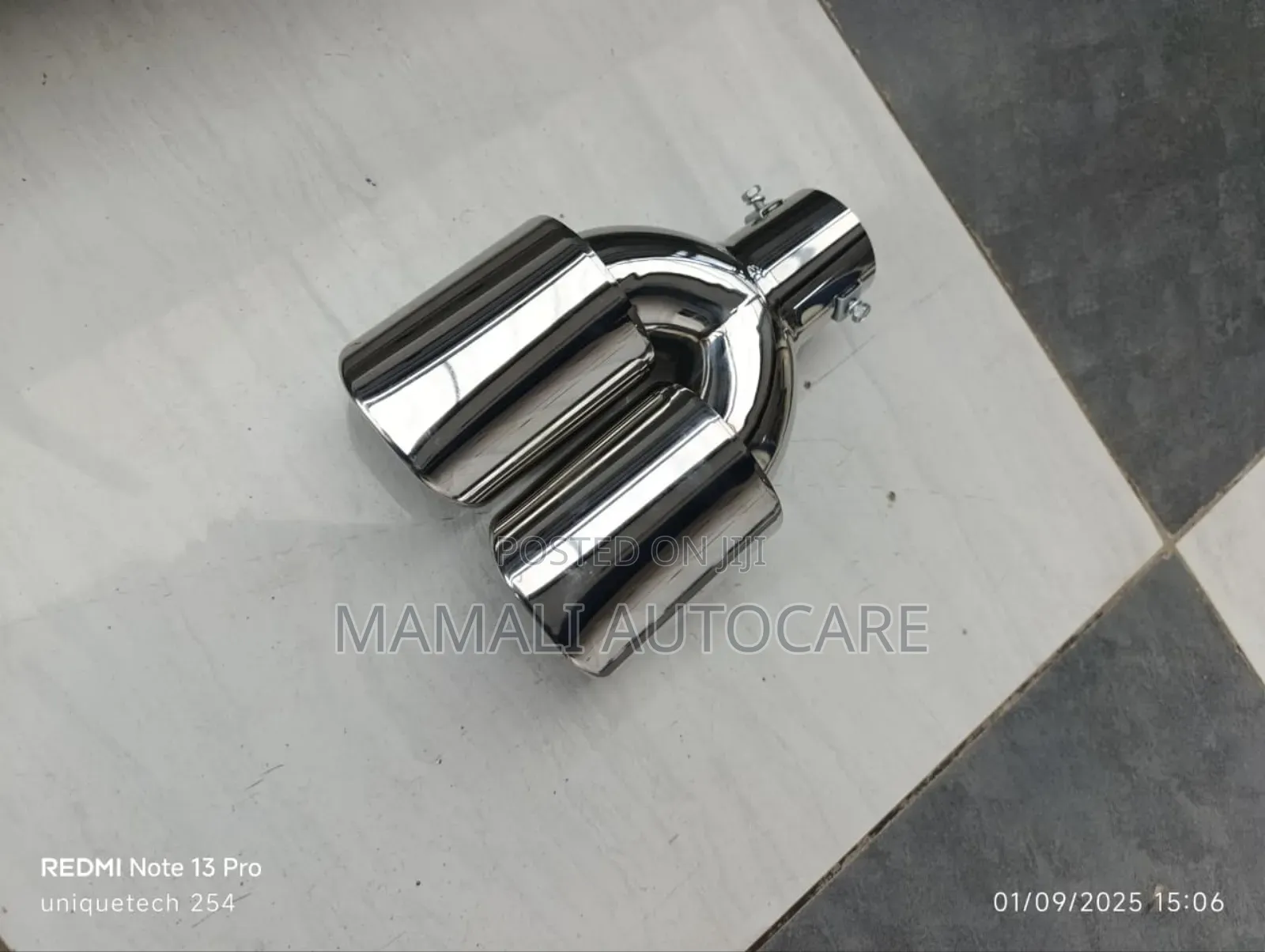 Car Exhaust Extension Universal Double Tip Sporty Upgrade