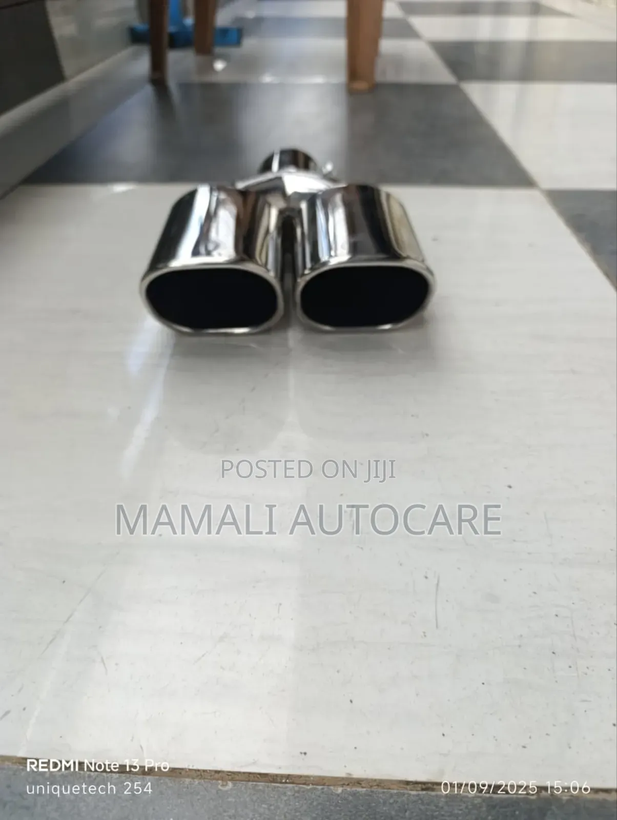 Universal Double Tip Exhaust Extension Rear Muffler Upgrade