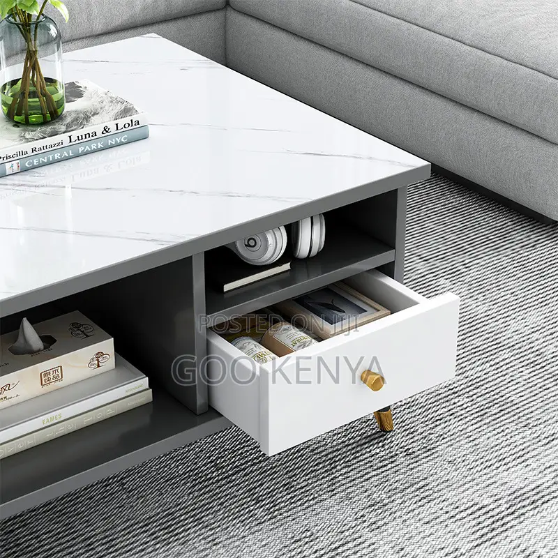 Coffee Table; Multi-Functional Marble Dinning and Coffee Table