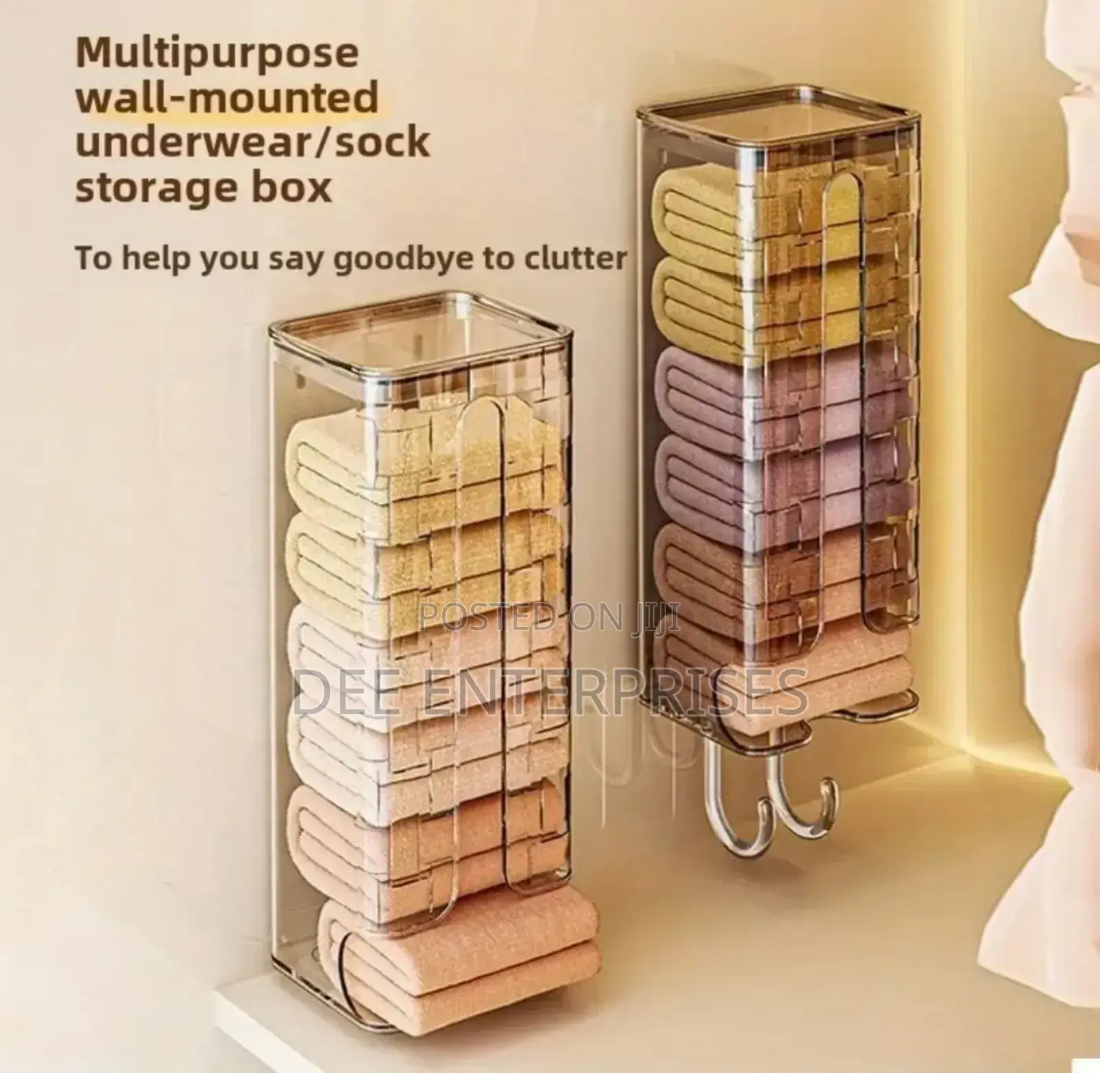 Wall-Mounted Socks Underwear Storage Box