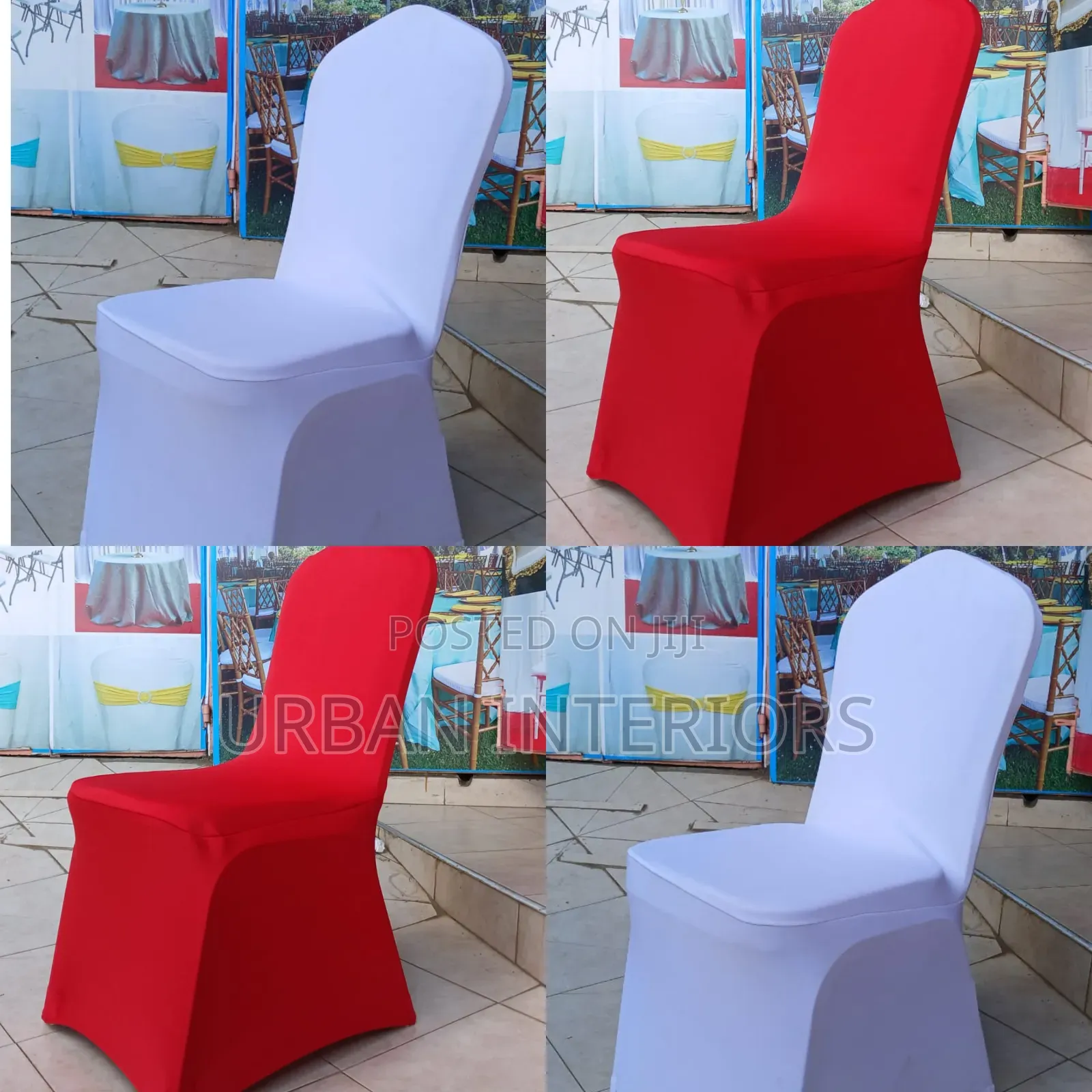 Red White Spandex Chair Covers Red White Chair Covers