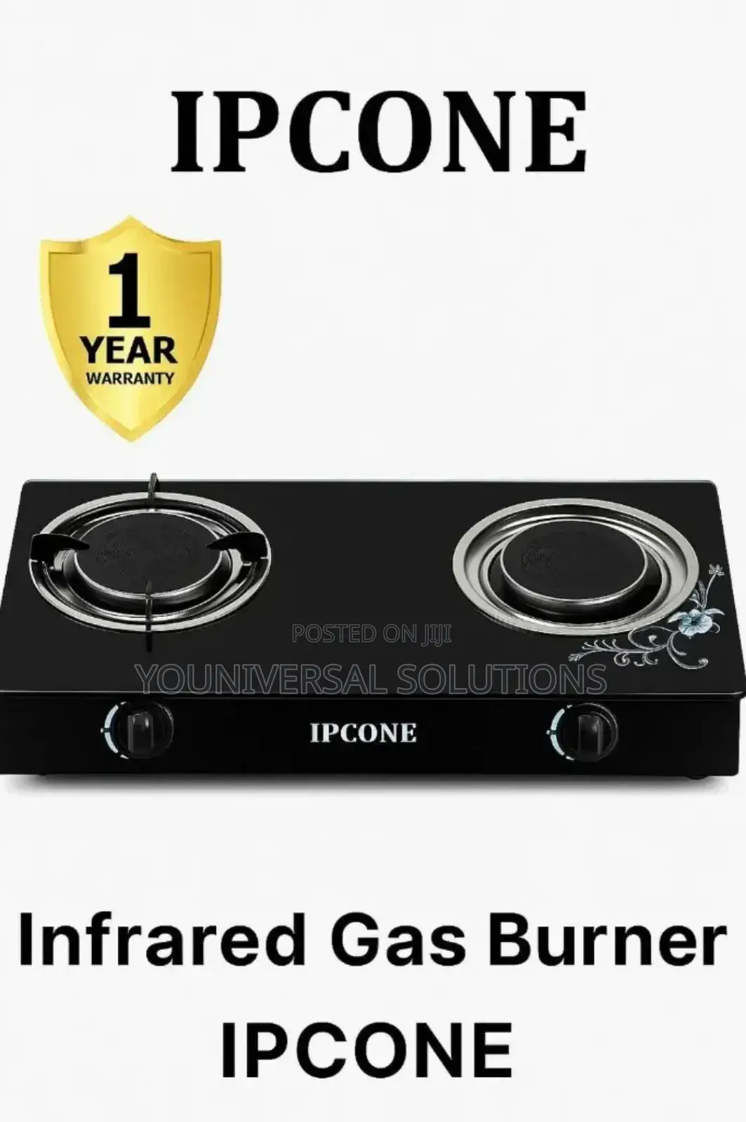 Ipcone 2 Burner Infrared Cooker