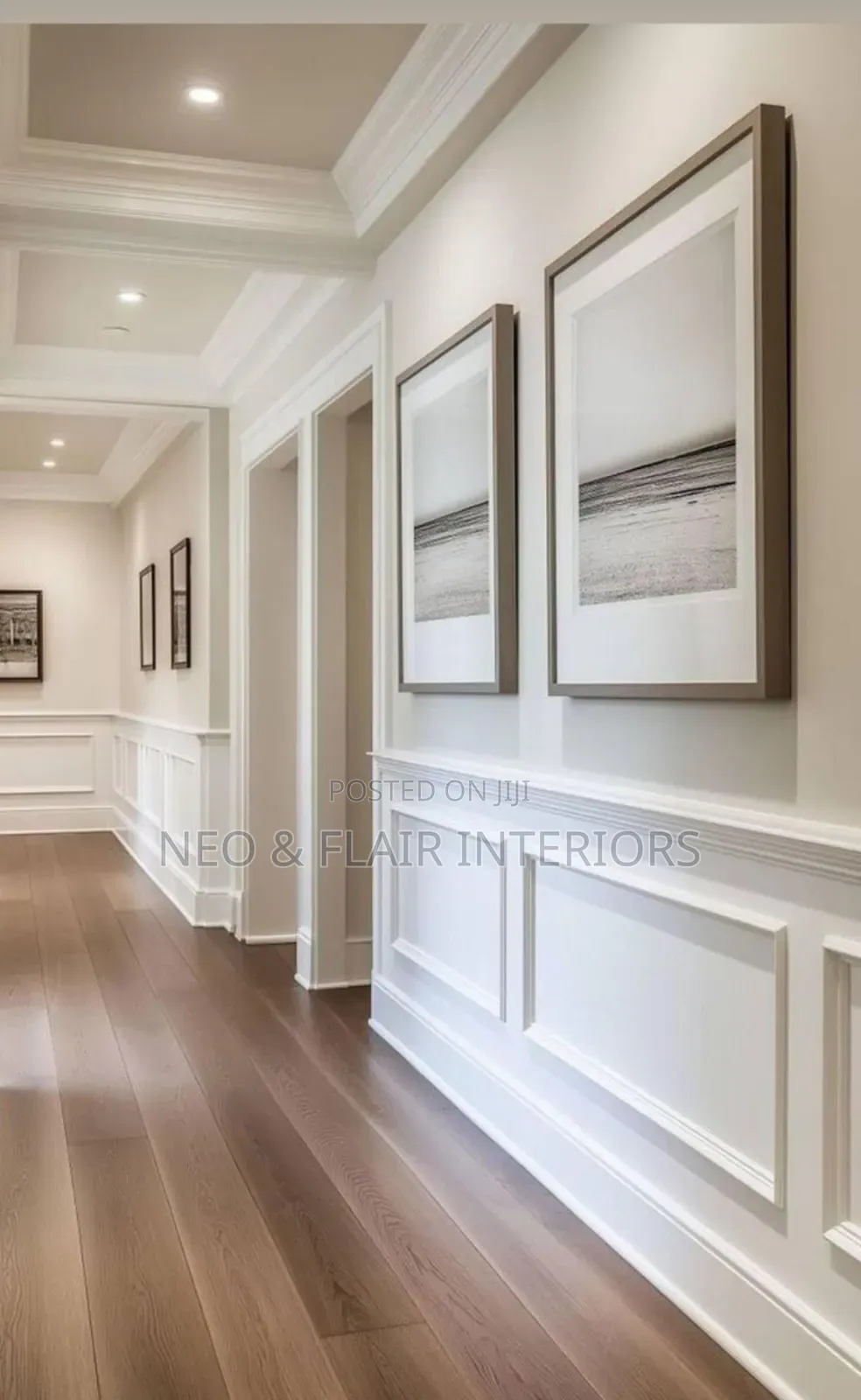 Modern Wall Wainscoting and Interiors