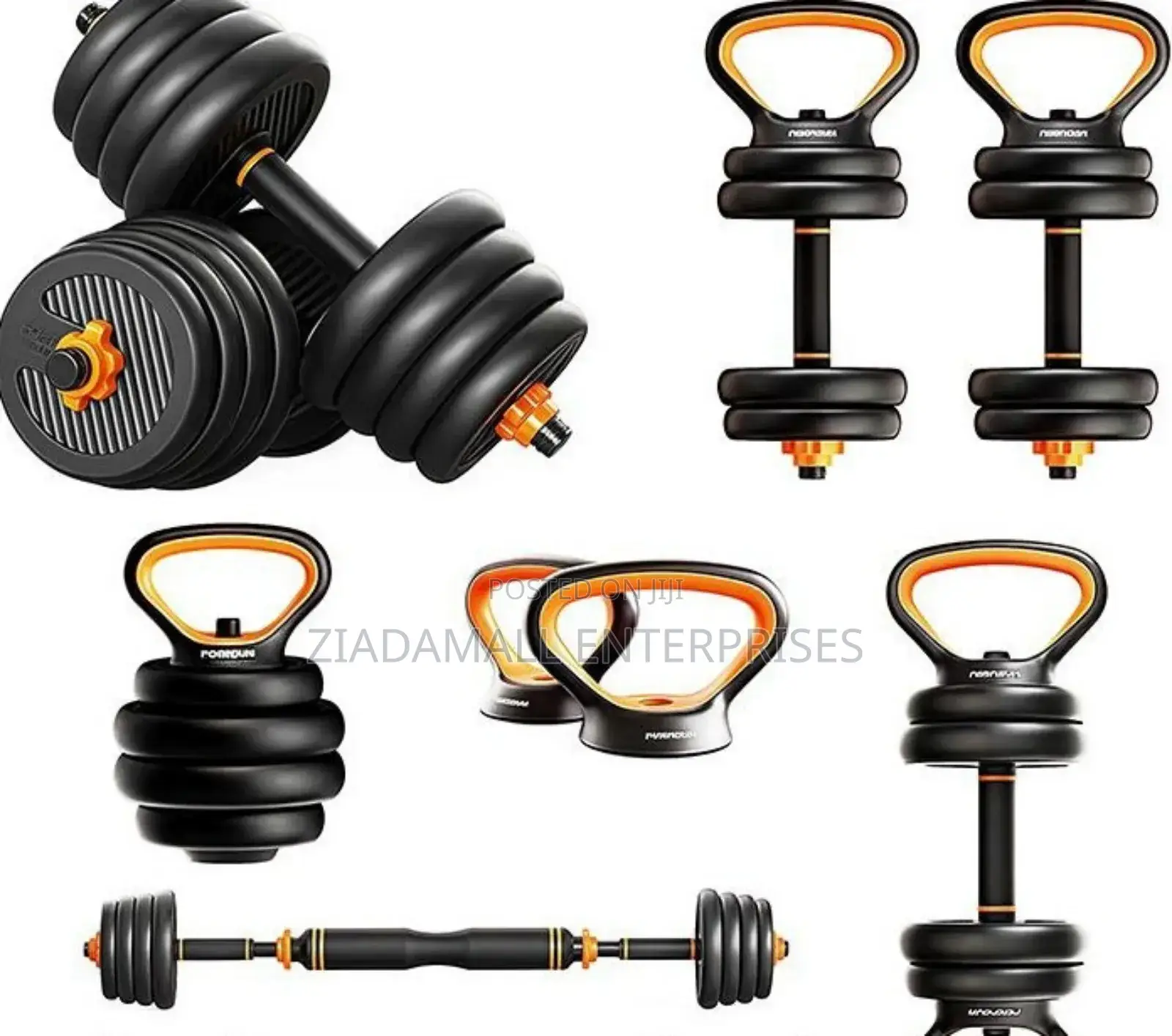 50 Kg Dumbbells Training Made Simple Kettle Bell 6 in 1 Adjustable Dum