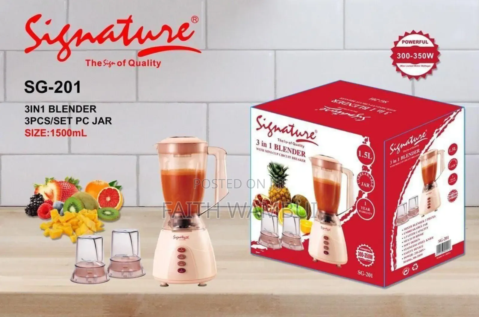 Professional 3 in 1 Signature Blender/Blender 3 in 1 Signature