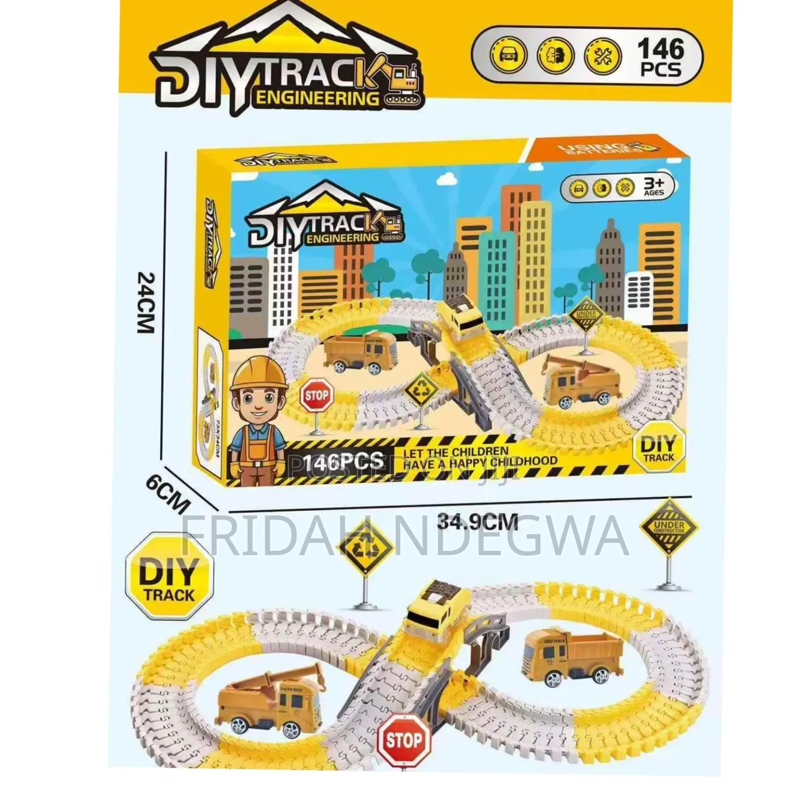 Construction Race Tracks For Kids Boys Girls