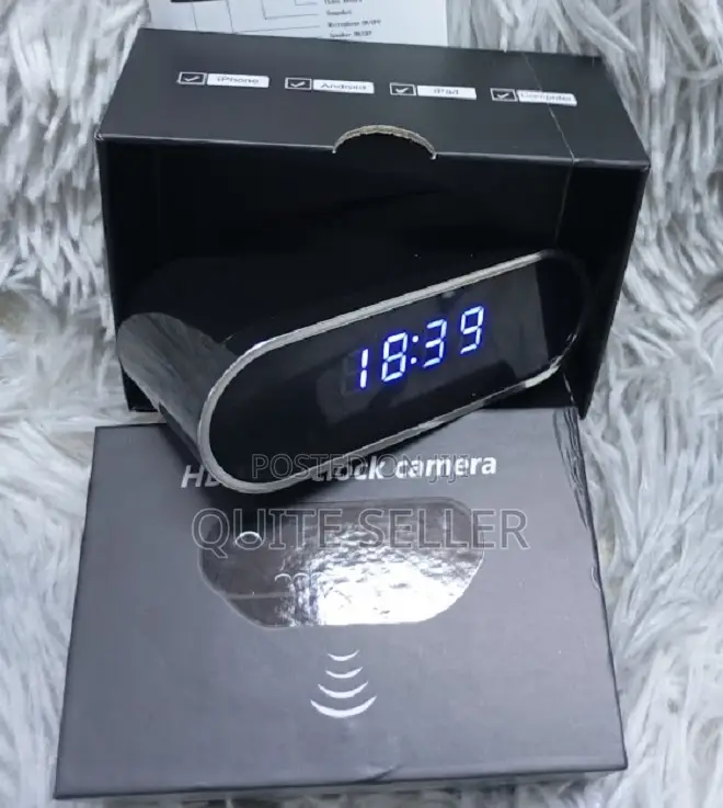 WiFi Spy Camera Clock With Motion Detection Video Recording