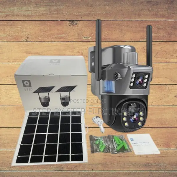 Outdoor Security Human Detection 4g Simcard Dual Lens Solar Camera