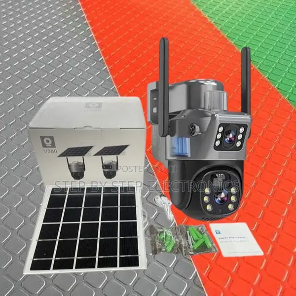 2mp Ultra Hd 1080p Full Hd Resolution Solar 4g Dual Lens CCTV Camera