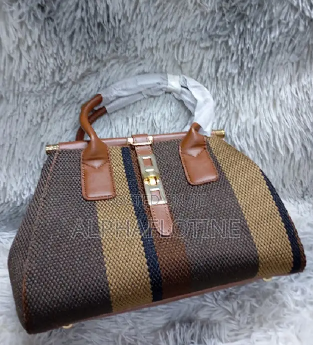 Coffee Canvas Tote Shoulder Handbag Bag