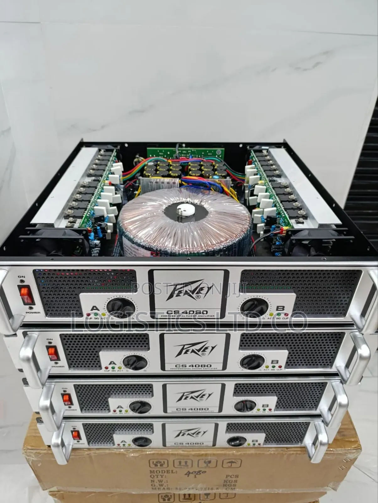 Peavey Cs4080 48 Transistors 12 Capacitors Power Amplifier
