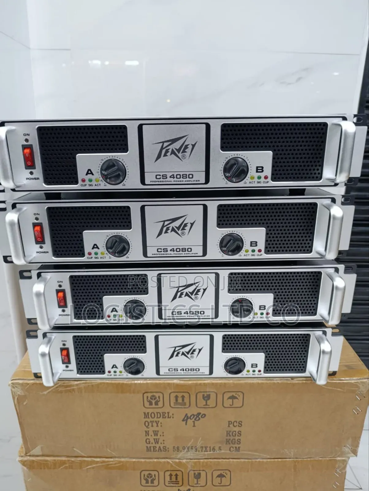 Peavey Cs4080 48 Transistors 12 Capacitors Power Amplifier