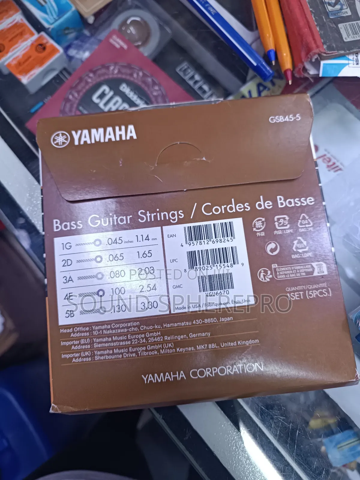Yamaha 5 String Bass Guitar String Set