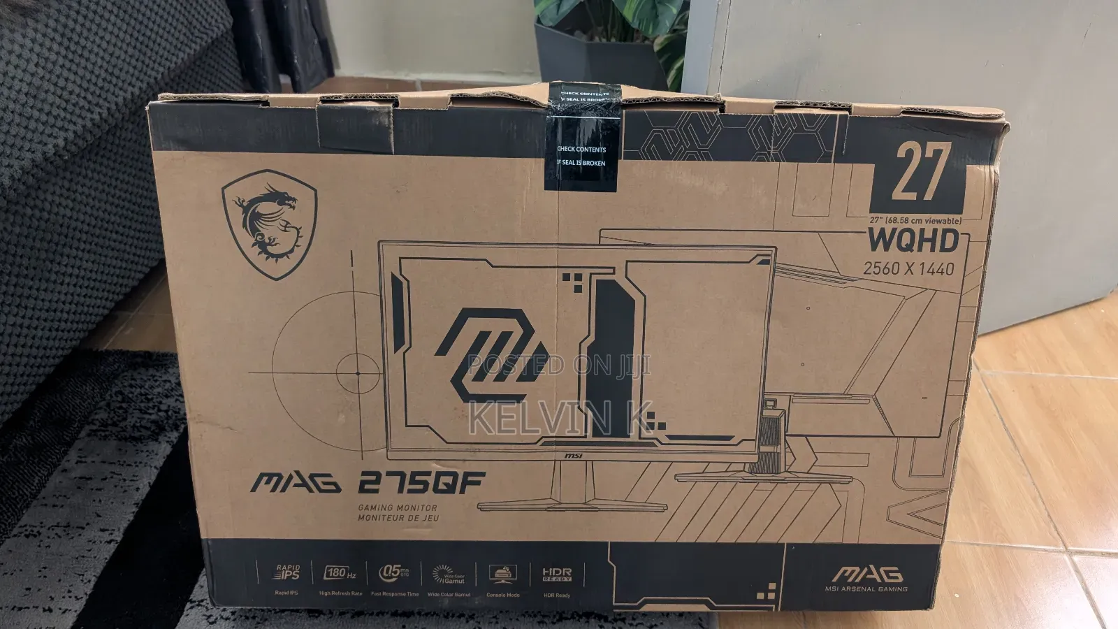 Msi Mag 275qf 180hz 1440p Gaming Monitor