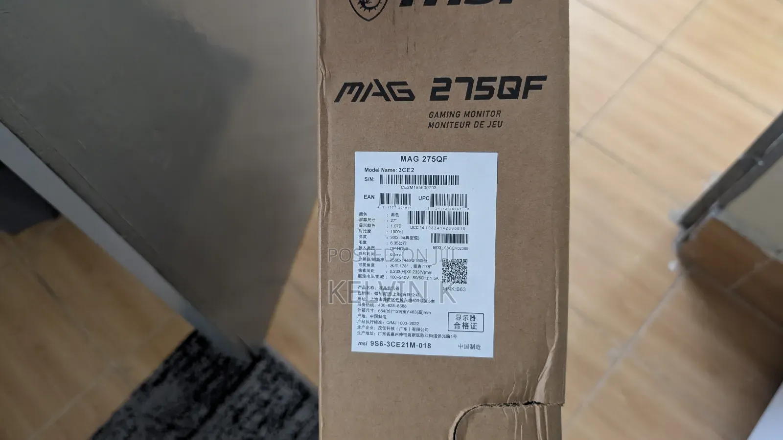 Msi Mag 275qf 180hz 1440p Gaming Monitor
