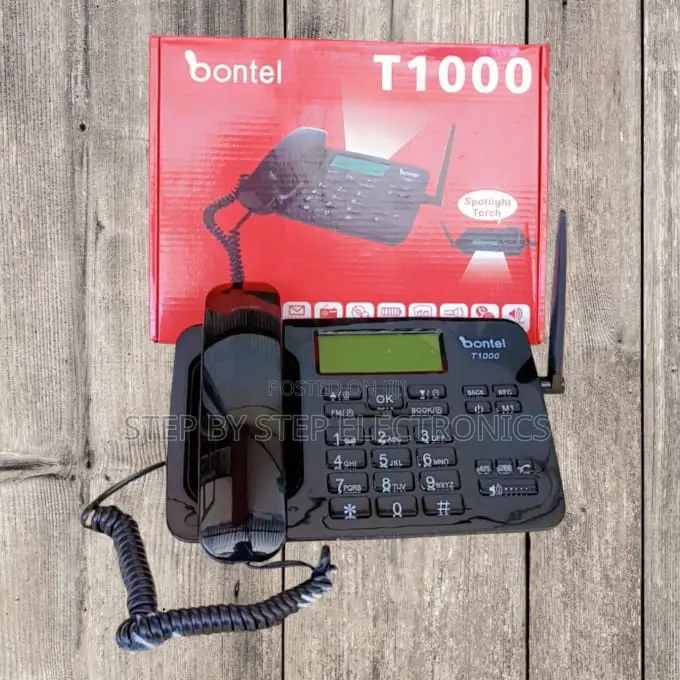 Dual Sim Bontel T1000 GSM Landline Desk Phone With SMS Capability