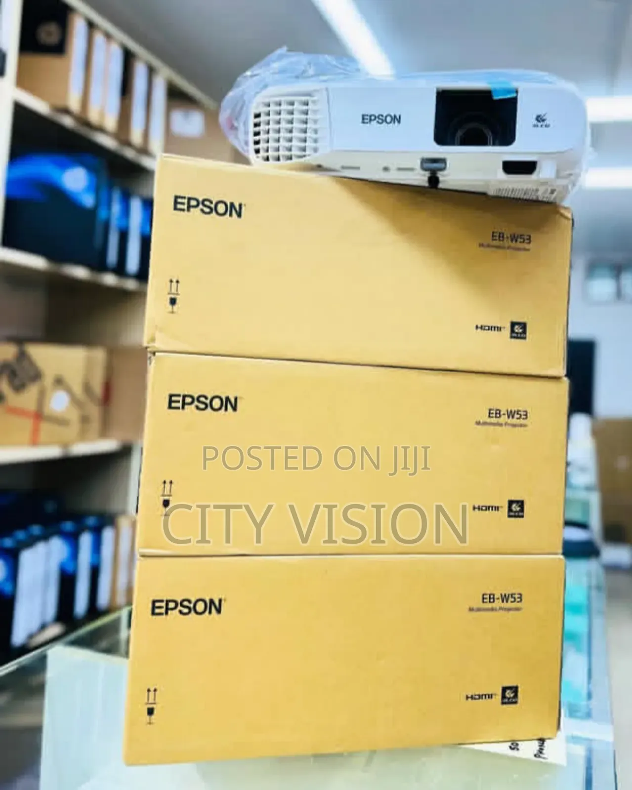 Epson Eb-W53 Projector 3lcd Technology, Wuxga 4000 Lumens