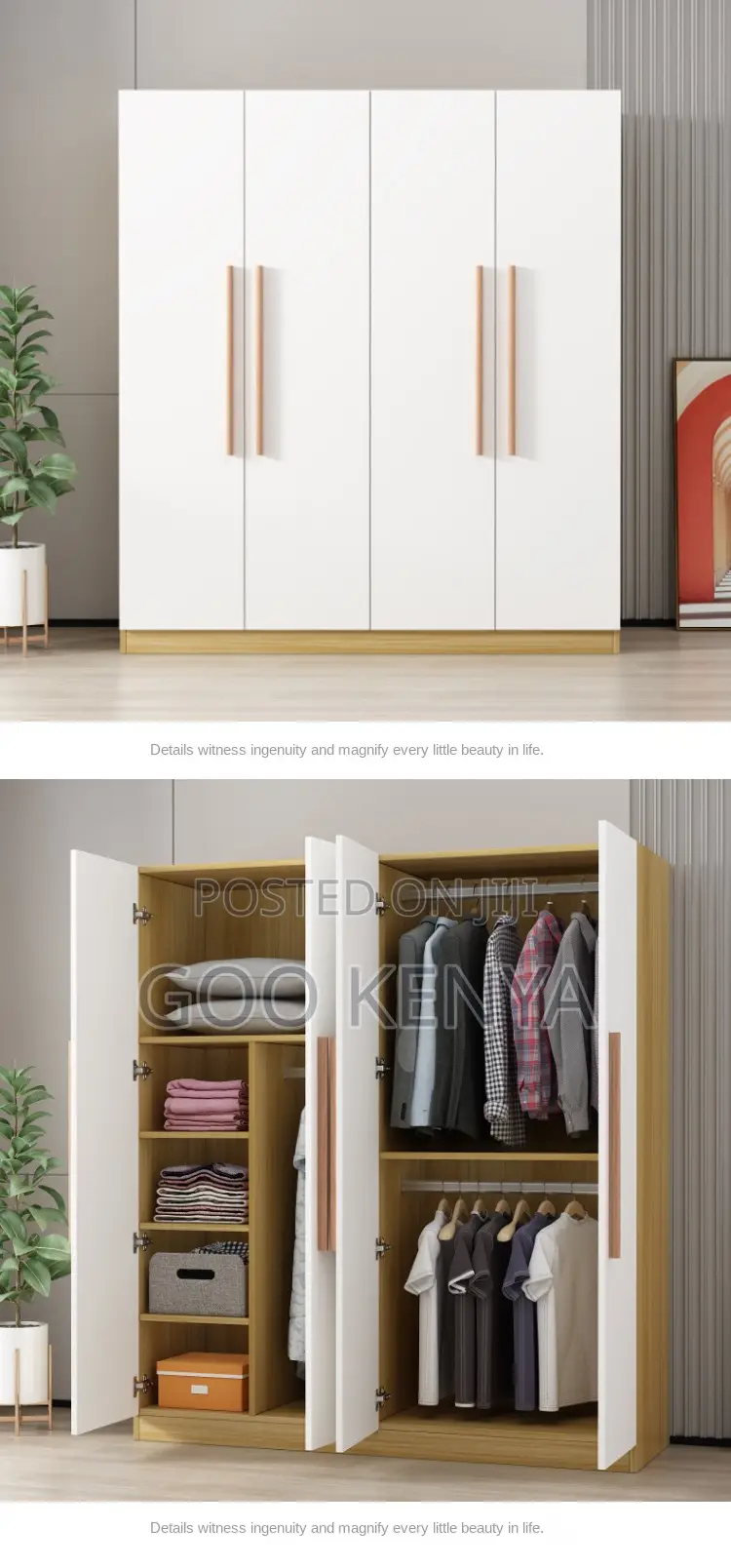 Wardrobe; Sleek Bedroom Wardrobe With Timeless Contemporary Design