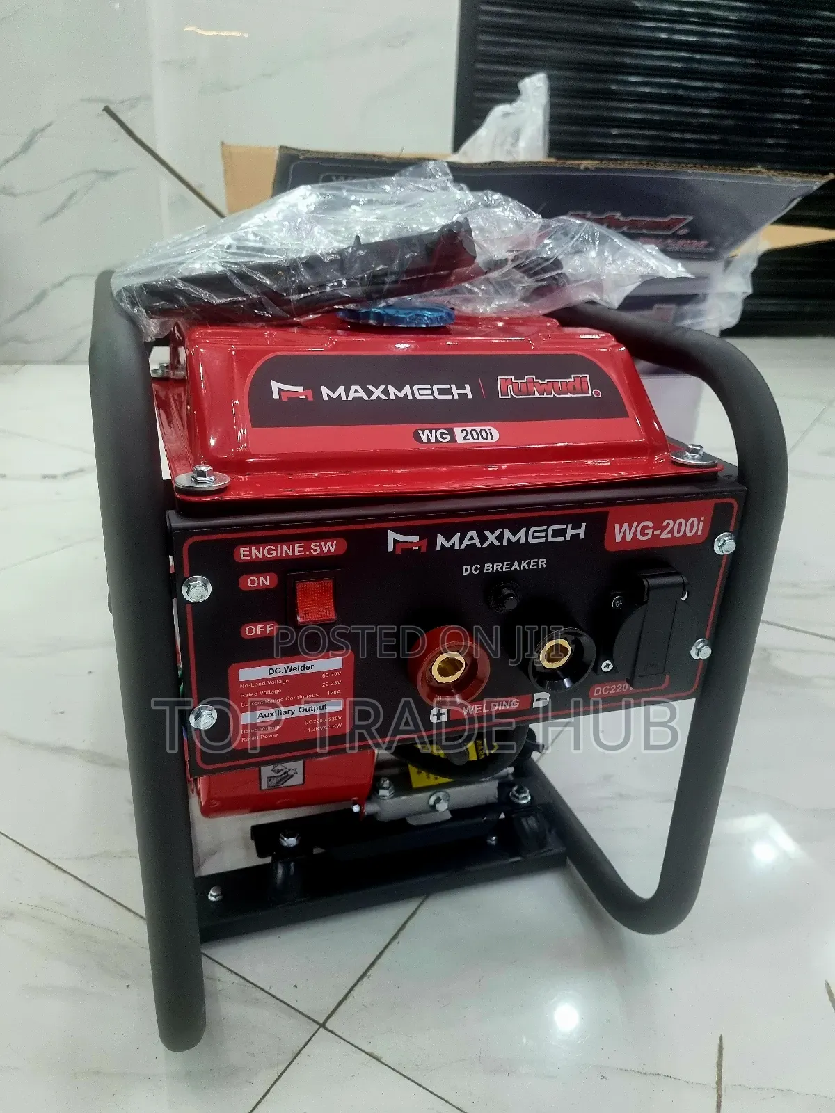 Durable Maxmech Wg-200i Petrol Welding Generator 120amps 1300w