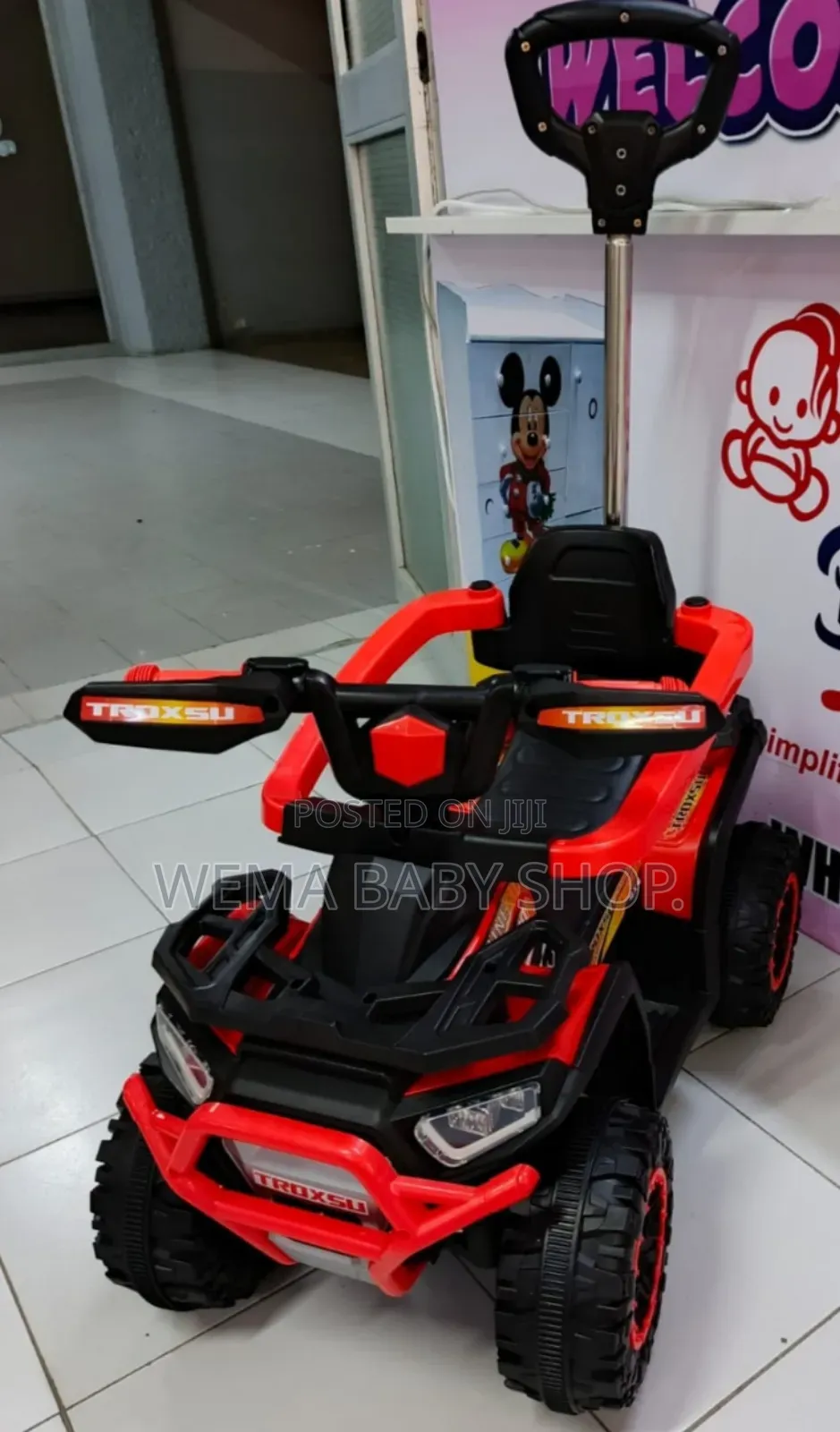 Kids Ride on Push Car With a Parental Handle