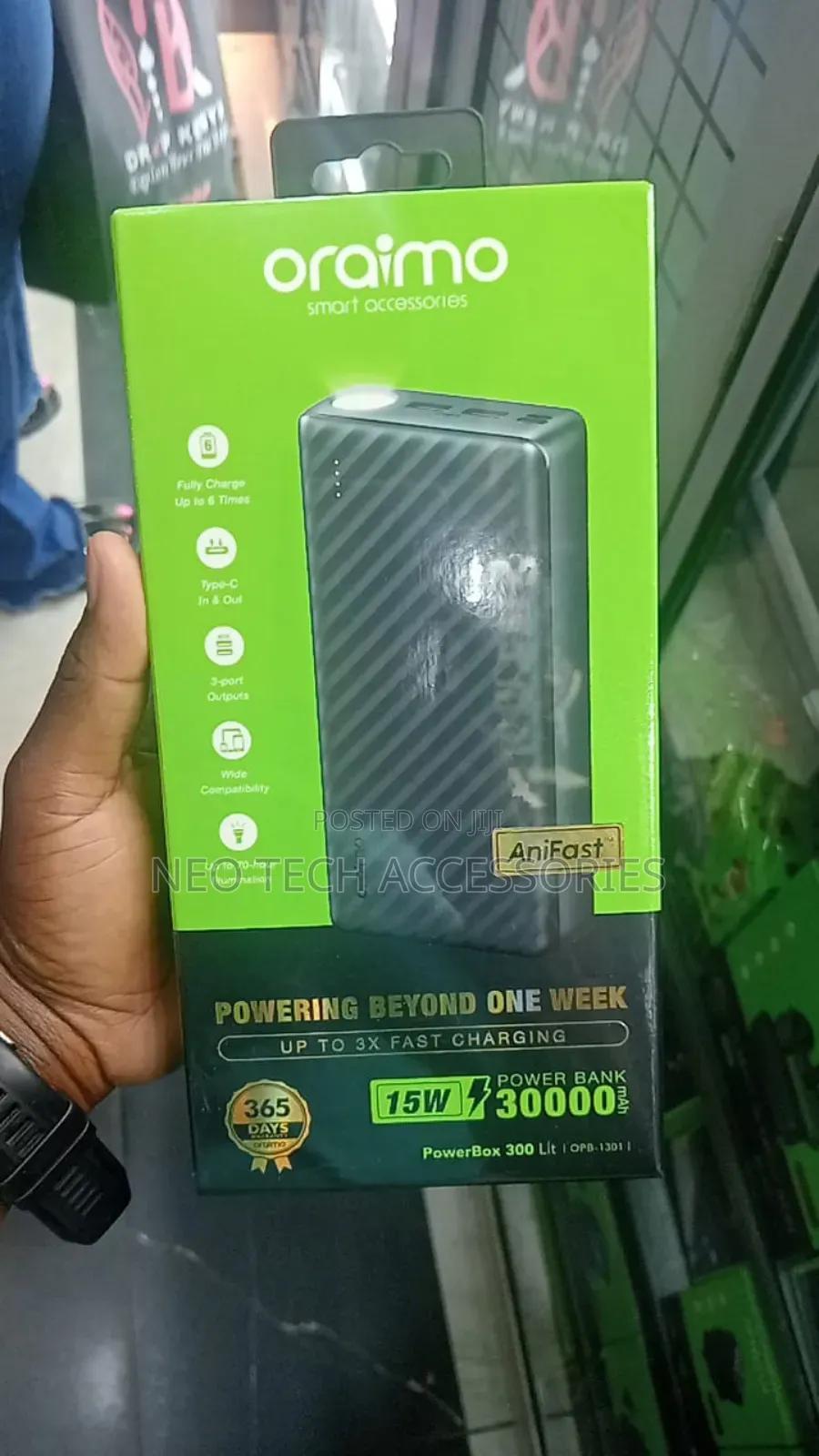 Oraimo Powerbox 300 Lit 30000mah Power Bank